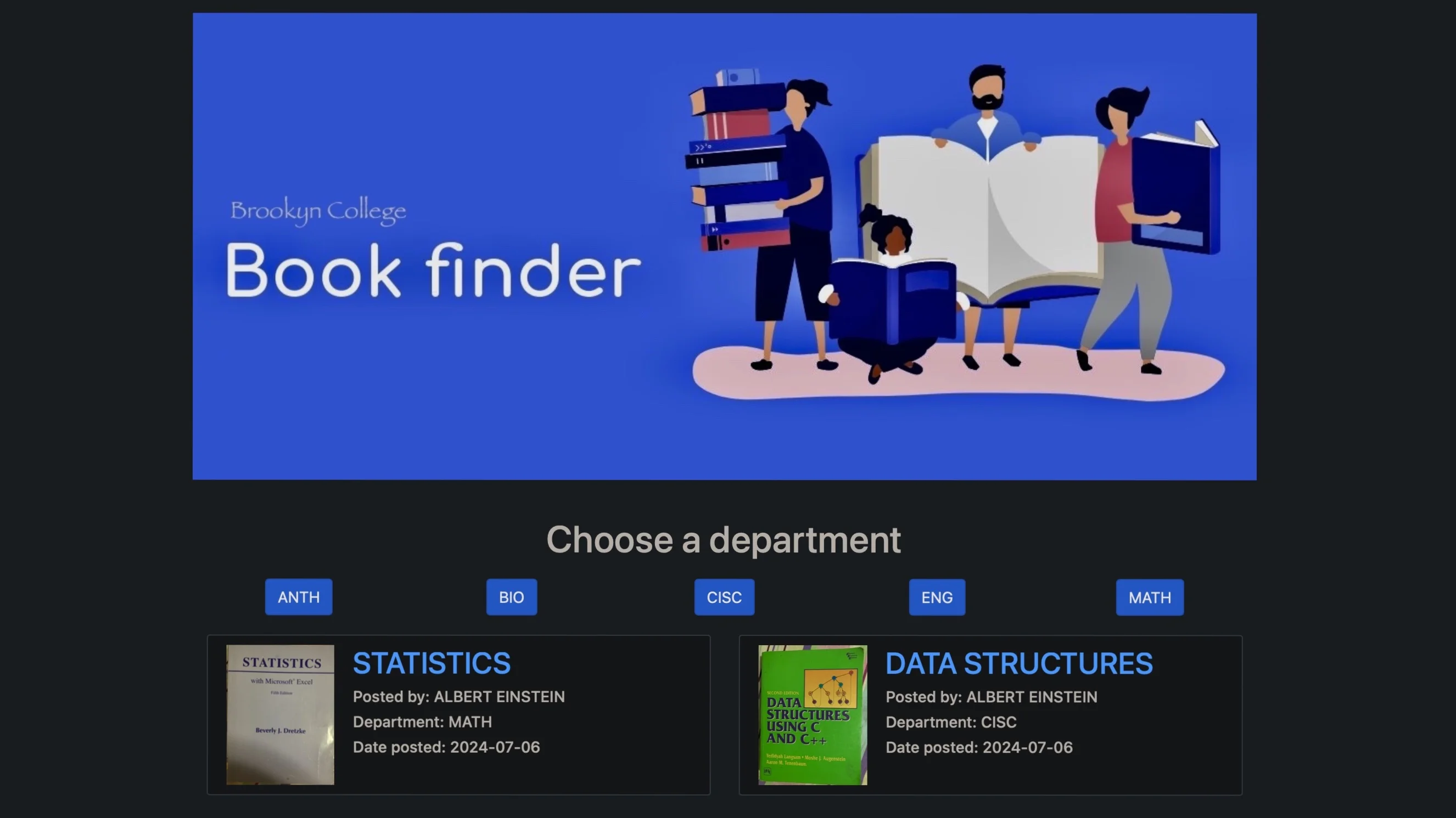 Bookfinder Homepage